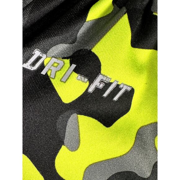 Nike DriFit Dynamo Athletic Training Shorts Volt Gray Black Men Large Activewear - Picture 4 of 8